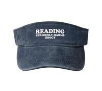 Viseras Leer En Serio Daña La Idiotez Gorra De Béisbol Unisex Gorra De Golf Transpirable Visor Cap para Adulto Ciclismo Running