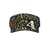 Viseras Me Encantan Las Ecuaciones Matemáticas Gorra De Béisbol Unisex Visor Cap Protección UV Gorras para Ciclismo Verano Tenís