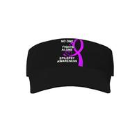 Viseras Noviembre Es El Mes Nacional De Concientización sobre La Epilepsia. Visor Cap Transpirable Visor Gorras Ocio Gorra De Béisbol para Beisbol Running Tenis