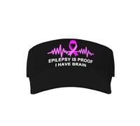 Viseras Noviembre Es El Mes Nacional De Concientización sobre La Epilepsia. Visor Cap Transpirable Visor Gorras Verano Gorra con Visera para Golf Running Outdoor