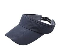 Viseras para hombre y mujer, con visera deportiva, de algodón, gorra de béisbol, gris oscuro, Talla única