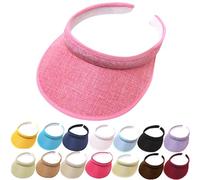 Viseras para Mujer Sombrero Mujer Verano Transpirable Ajustable Visera Deportiva para Running Casual Sun Hat UPF 50+ Viseras para Playa y Vacaciones (One Size)