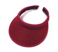 Viseras para Mujer Sombrero Mujer Verano Transpirable Ajustable Visera Deportiva para Running Casual Sun Hat UPF 50+ Viseras para Playa y Vacaciones (Red, One Size)