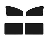 Viseras para Ventanas Cubierta Magnética para Parasol Ventana Coche Protección UV Verano Protector Cortina Malla Frontal Y Trasera Lateral