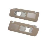 Viseras Parasol para Toyota para Land para Cruiser J12 para Prado LC120 2002-2009 Gris Beige Visera Izquierda Derecha para Coche Visera Interior For Parabrisas (Tamaño : Beige 1 Set)