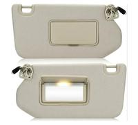 Viseras Parasol Visera Interior para Pathfinder para QX60 para JX35 Parasol Izquierdo Y Derecho con Luz Lado del Conductor Pasajero(Beige Left Right Set)