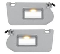 Viseras Parasol Visera Interior para Pathfinder para QX60 para JX35 Parasol Izquierdo Y Derecho con Luz Lado del Conductor Pasajero(Gray Left Right Set)