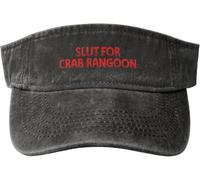 Viseras Puta Retro para Cangrejo Rangoon Visor Cap Unisex Gorra De Béisbol Protección UV Gorra De Golf para Verano Running Ciclismo