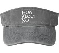 Viseras ¿Qué Tal Si No? Visor Cap Protección UV Gorras Ajustable Gorra De Golf para Verano Running Adulto