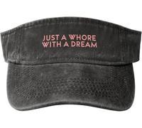 Viseras Solo Una Puta con Un Sueño Gorras Protección UV Gorra De Béisbol Ajustable Gorra De Golf para Verano Adulto Ciclismo