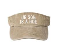 Viseras Tu Hijo Es Una Puta Visor Cap Ajustable Gorras Protección UV Gorra De Golf para Running Verano Ciclismo
