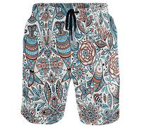 visesunny Traje de baño divertido para hombre, secado rápido, ropa de playa, deportes, correr, nadar, forro de malla, Mermaid, Large