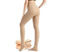 ViShawtek Medias Térmicas Mujer Invierno, Pantis Termicos con Pelo por Dentro, Leotardos Color Carne, Fleece Lined Tights, Thermal Tights