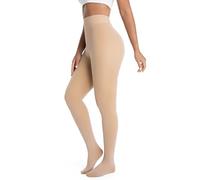 ViShawtek Medias Térmicas Mujer Invierno, Pantis Termicos con Pelo por Dentro, Leotardos Color Carne, Fleece Lined Tights, Thermal Tights