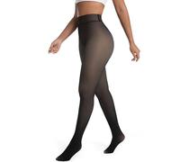 ViShawtek Medias Térmicas Mujer Invierno, Pantis Termicos con Pelo por Dentro, Leotardos Negro, Fleece Lined Tights, Thermal Tights