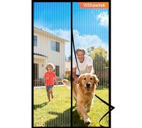 ViShawtek Mosquitera Puerta Magnetica 70x200, Cortina Mosquitera Puerta Exterior, Rede Mosquito Porta MagnéTica, Mosquito Net, Fly Screens For Doors