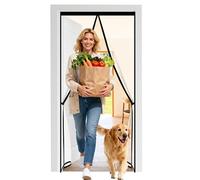 ViShawtek Mosquitera Puerta Magnetica 90x210, Cortina Mosquitera Puerta Exterior, Rede Mosquito Porta MagnéTica, Mosquito Net, Fly Screens For Doors