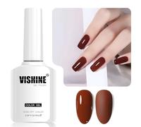 Vishine 16ml Gel Nail Polish Terracotta Brown Color Gel Nail Polish Soak Off LED Gel Polish Nail Art Designs Manicure Salon DIY at Home Gift for Women Shade L365 Terracotta Sunset