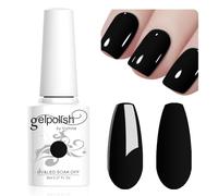 Vishine 8ML Gel Nail Polish 1Pcs Black Color Gel Polish Long-Lasting Nails Gel Soak Off Fall Gel Nail Polish Nail Art Manicure Salon at Home, L041