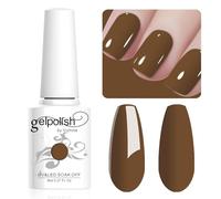 Vishine 8ML Gel Nail Polish 1Pcs SaddleBrown Color Gel Polish Long-Lasting Nails Gel Soak Off Fall Gel Nail Polish Nail Art Manicure Salon at Home, L028