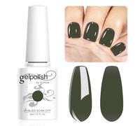 Vishine 8ml Gel Nail Polish Jelly Army Green Gel Polish Sheer Neutral Color Jelly Gel Nail Polish Natural Translucent Soak Off UV Gel Nail Art Manicure L173