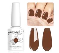 Vishine 8ml Gel Nail Polish Jelly Chocolate Brown Gel Polish Sheer Neutral Color Jelly Gel Nail Polish Natural Translucent Soak Off UV Gel Nail Art Manicure L178