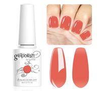 Vishine 8ml Gel Nail Polish Jelly Coral Red Gel Polish Sheer Neutral Color Jelly Gel Nail Polish Natural Translucent Soak Off UV Gel Nail Art French Manicure L152