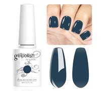 Vishine 8ml Gel Nail Polish Jelly Navy Blue Gel Polish Sheer Neutral Color Jelly Gel Nail Polish Natural Translucent Soak Off UV Gel Nail Art Manicure L174