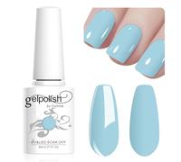 Vishine 8ml Pastel Gel Nail Polish Macaroon Blue Gel Polish Soft Bright Colors Long-Lasting Soak Off Nail Art Manicure Salon at Home, L211