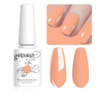 Vishine 8ml Pastel Gel Nail Polish Macaroon Creamy Orange Gel Polish Soft Bright Colors Long-Lasting Soak Off Nail Art Manicure Salon at Home, L189