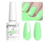Vishine 8ml Pastel Gel Nail Polish Macaroon GrassGreen Gel Polish Soft Bright Colors Long-Lasting Soak Off Nail Art Manicure Salon at Home, L219