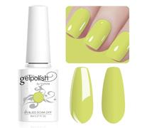 Vishine 8ml Pastel Gel Nail Polish Macaroon LimeYellowGel Polish Soft Bright Colors Long-Lasting Soak Off Nail Art Manicure Salon at Home, L221