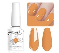 Vishine 8ml Pastel Gel Nail Polish Macaroon Orange Gel Polish Soft Bright Colors Long-Lasting Soak Off Nail Art Manicure Salon at Home, L188