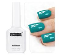 Vishine - Esmalte de gel UV (16 ml, color verde azul), color turquesa brillante, esmalte semipermanente para uñas soak off UV LED, acabado brillante, manicura salón y hogar #43