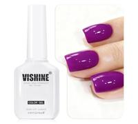 Vishine - Esmalte de gel UV, color morado amatista real, 16 ml, esmalte semipermanente de uñas de alto brillo, gel Soak Off Catalizado UV LED, manicura larga duración #08