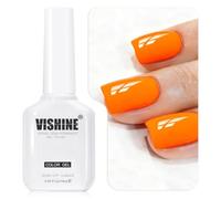 Vishine - Esmalte de gel UV de 16 ml, color naranja y mandarina intensa, esmalte semipermanente de uñas de alto brillo, soak off UV LED, manicura salón y bricolaje #35