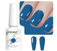 Vishine Esmalte de Uñas en Gel Azul Turquesa, 8ml, Alto Brillo, UV, Manicura Francesa, Salón DIY L246