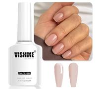 Vishine - Esmalte de uñas en gel semipermanente, color nude, 16ml, neutro, transparente, soak off, gel UV/LED, para manicura, arte de uñas DIY, color E019
