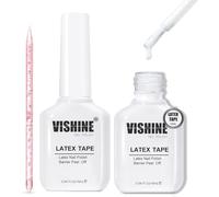Vishine - Gel de esmalte líquido de látex para uñas, 2 unidades, 16 ml, protector de cutículas para esmalte de gel, para uñas, barrera de látex líquida protectora, protectores de cutículas
