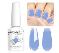 Vishine Neutral Gel Nail Polish 8ml Sheer Blue Color Jelly, Natural Translucent Soak Off U V LED Nail Lamp Translucent Nail Art Gel L117