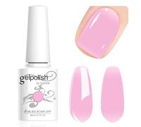 Vishine Neutral Gel Nail Polish 8ml Sheer Crystal Nude Pink Color Jelly, Natural Translucent Soak Off U V LED Nail Lamp Translucent Nail Art Gel L112