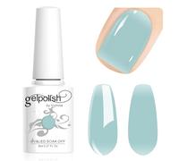 Vishine Neutral Gel Nail Polish 8ml Sheer Teal Color Jelly, Natural Translucent Soak Off U V LED Nail Lamp Translucent Nail Art Gel L115