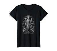Vishnu Dios Hindú Narayana Protector Cósmico Avatar Camiseta gráfica económica, Mujer, Negro, XS
