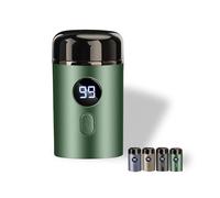Vishopee Shaver, Vishopee Mini Portable Electric Shaver, 2025 New Mini Portable Electric Shaver, Pocket Size Washable Electric Razor for Men (Green)