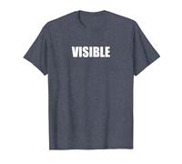 Visible Camiseta, Hombre, Azul Jaspeado, XXL