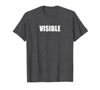 Visible Camiseta, Hombre, Jaspeado Oscuro, L