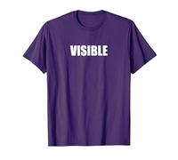 Visible Camiseta, Hombre, Morado, 3XL