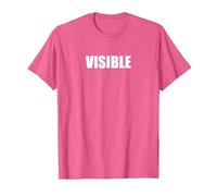 Visible Camiseta, Hombre, Rosa Jaspeado, M