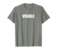 Visible Camiseta, Hombre, Verde Militar Jaspeado, M