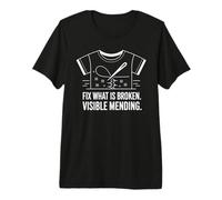 Visible Mending Fija lo Que es un Arte de Costura Roto Camiseta Premium